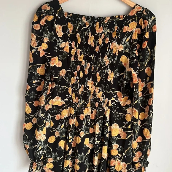 NEW Bohme square neck midi dress Large - Picture 7 of 11